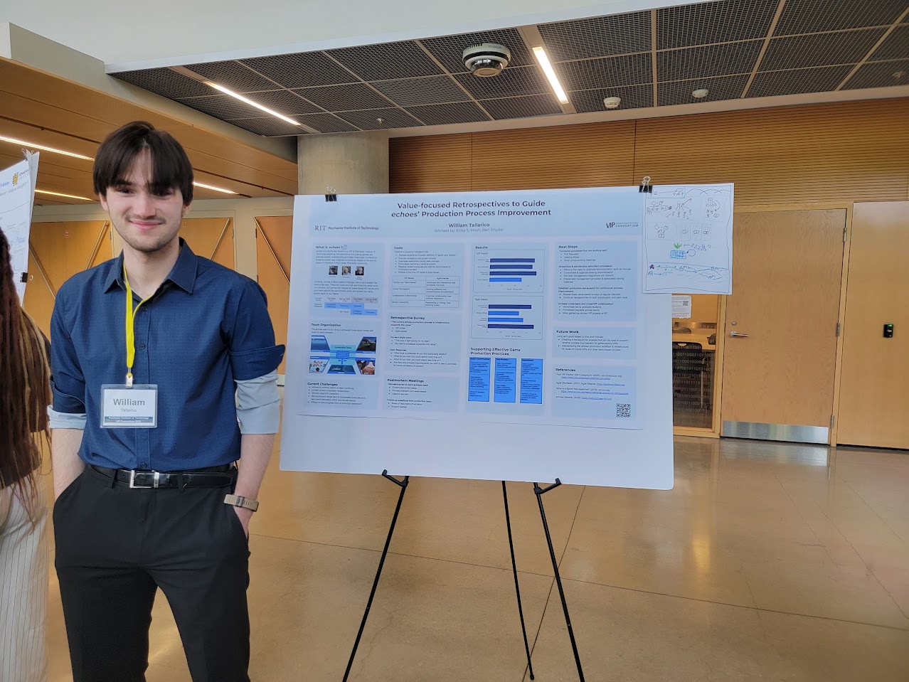 Will Tallarico presenting his research