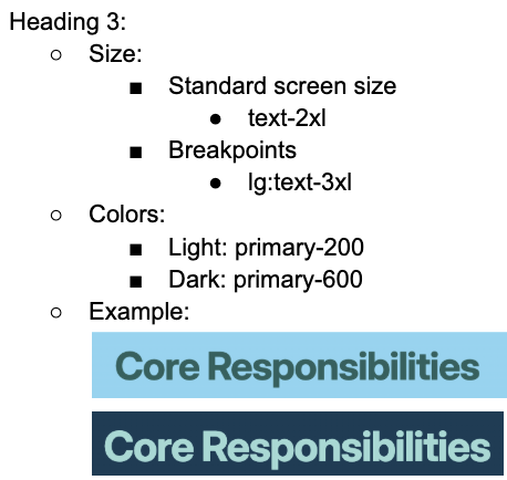 Example headers provided in our theming guidelines
