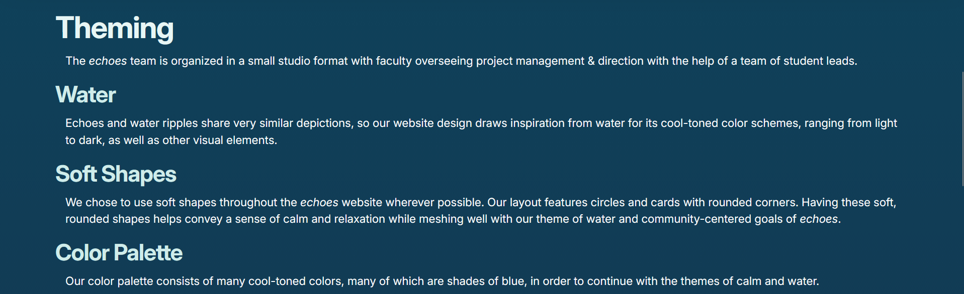 There was some basic info about general styling.