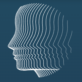 A line face that repeats out as it transforms to water ripples
